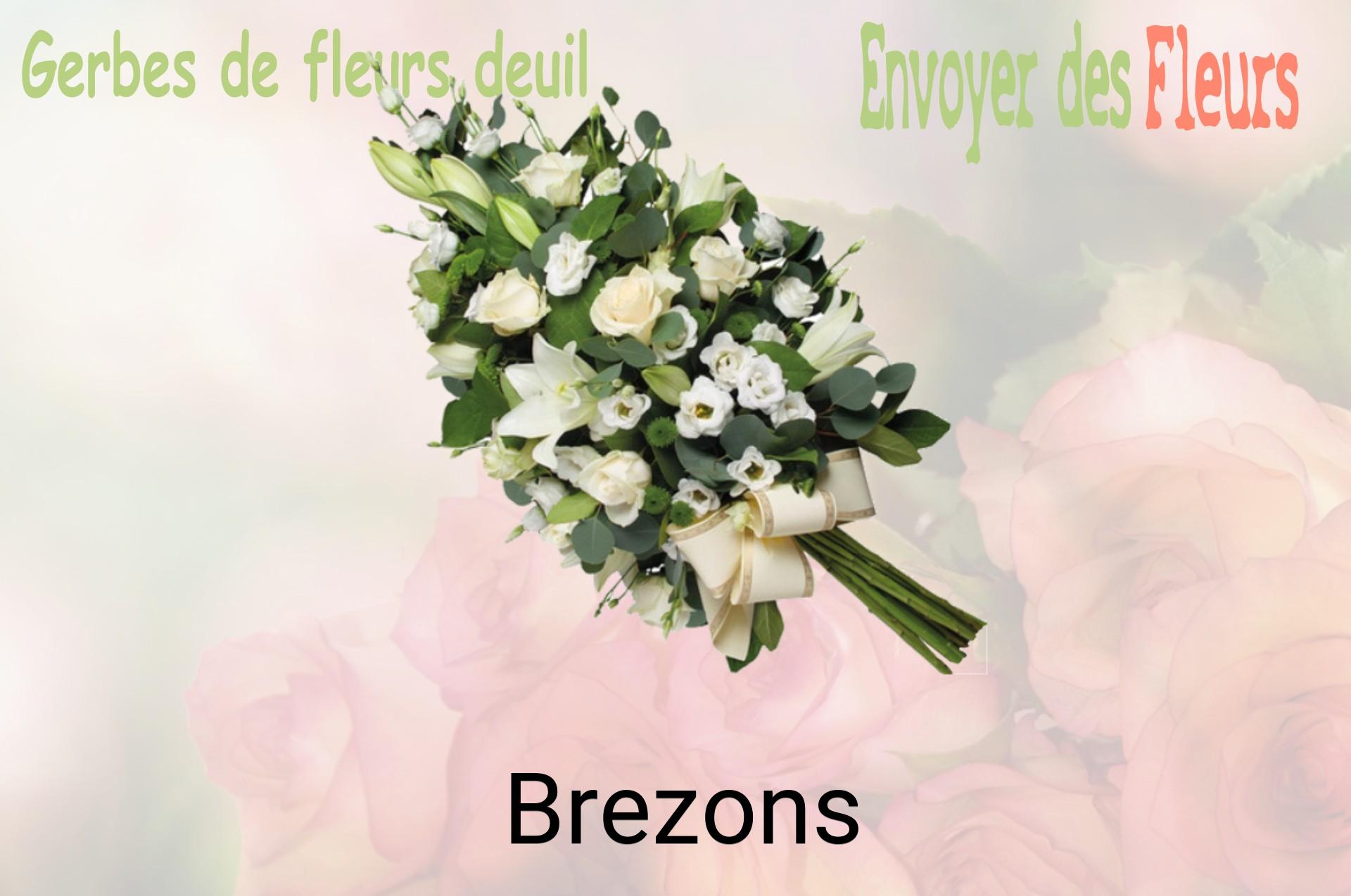 Gerbe de fleurs de deuil livrée à Brezons